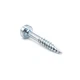 BIG HORN 12607 Wood Screw, #6, 1 in, Stainless Steel Pan Head Square Drive