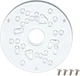 POWERTEC Router Base Plate Acrylic 5-3/4" W/Screws & Predrilled Holes for Trim &