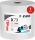 WypAll PowerClean X70 Cloths Medium Duty Wipes (41600), (1 Roll of 870 Sheets)
