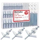 Bemaka 100Pcs Toggle Bolts Heavy Duty Drywall Anchors and Screws Kit, 3 Sizes...