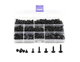 LBY 900pcs M2.3 M2.6 M3 Truss Head Self - Tapping Screws, Wafer Black 