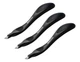 Bostitch Office Professional Push Style Easy Staple Remover, Black, 3-Pack (3000