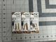 3-pack lot 2/pc National Hardware N260-134 brass bear claw drywall hanger anchor