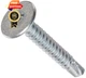 Small Parts 1020KWTF Steel Self-Drilling Screw, Zinc Plated #10-16, 