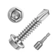 MewuDecor #14 x 1-1/4" (3/4" to 3" Available) Hex Washer x 1-1/4", Silver