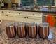 4 pack Bev Steel Stemless Wine Tumbler, 12 oz /Glitter Rose Gold  