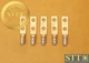 YAV6CL2TC14FX BURNDY COMP LUG 1/4'' STUD 5/8'' 2 HOLE BLUE (LOT OF 5) NEW