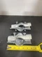 (4-Pk) Chain Link Fence Line Rail / Boulevard Brace Clamps 5 7/8X 2-3/8&rdquo; W Bolts