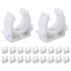 S SYDIEN PEX Clips Pipe Clamp 1 Inch, 20 Pack 25 mm 1 inch, White 