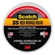 Scotch Color Coding Vinyl Electrical Tape (35): 3/4 in. x 66 ft. (Red)