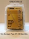 GRK Fasteners (183) UberGrade Star Drive Trim-Head Finish - Extra Quantity