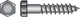 Hillman 230009 Zinc-Plated Steel Coarse 2-Grade Lag Screw 1-1/2L in.
