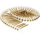 Senco DuraSpin #8 x 2-1/2 In. Square Recess Flat Collated Wood Screws, Yellow