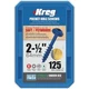 SML-C250B-125 Kreg Blue-Kote #8 2-1/2 In. Coarse Maxi-Loc Washer Head Pocket Hol