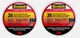 2 ~ Scotch 35 RED Vinyl ELECTRICAL TAPE Professional 3/4" x 66 ft. L 10810-DL-2W