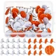 Fullhawl 50 Reflective Tacks Trail Marking Glow Sliver Orange