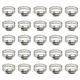 ZIPCCI Hose Clamp, 1 Inch Stainless Steel Worm Gear fuel 19-29mm, Metallic 