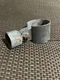 1 3/8&rdquo; Rail End Cup & 2 3/8&rdquo; Brace Band For Chain Link Fence - Vintage Cast Iron