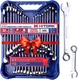 32 Piece Wrench Set SAE & Metric 20 Standard & 12 Stubby Combination Wrenches Cr