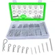 Cotter pins Assortment kit,Hincell 300pcs Zinc Plated Steel Pin Silver