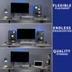 VIVO Steel Clamp-on 24" x 20" Desktop Pegboard (x2), Magnetic Privacy Panel