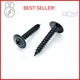 BCP Fasteners #8 x 1, 100 Qty Black Wood Screws - Phillips Modified Truss Head W