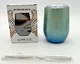 Stainless Steel Stemless Wine Tumbler 12oz Double Wall Vacuum Insulated Green