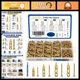 360PCS Heavy Duty Self-Drilling Drywall Anchors Kit with Screws - 4 Sizes Metal