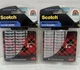3M Scotch Restickable Double-Sided Clear Adhesive Mounting Squares 1&rdquo;x1&rdquo;  2 Pack