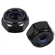 MewuDecor 5/16-18 Nylon Insert Hex Lock Nuts Locknuts, 304 5/16-18, Black 