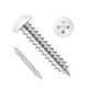 Etauwe 100 PCS #8 x 1 Pan Head Self Tapping Screws, White Head Wood Screw, 30...