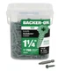 BACKER-ON #23406 Steel T-25 Flat Head Cement Board Screws 1-1/4&rdquo; Long(750 PCS)