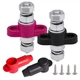 3/8" Stud Remote Battery Terminals 12V 250A, Ampper M10 3/8", Red & Black 