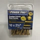 HILLMAN (1 Pound) 10 X2 1/2&rdquo; #48622 Stainless POWER PRO T25 Star Wood Screws