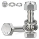 BNUOK 18 Sets 1/4-20 x 1-1/4 Hex Head Screw Bolt,Lock Nuts,Flat  Lock Washers...