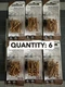 6-pack lot 10/pc National Hardware N260-130 Bearclaw Hanger Screw Brass 30 LB