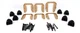 Trex Transcend STAIR Accessory Kit Mounting Hardware ROPE SWING