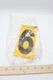 (10-Pk) Hy-Ko Reflective Adhesive Number 6 Vinyl Yellow and Black 5-In RV-75/6