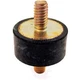 Vibration Mount 2 Threaded Studs .59"" Dia 10mm H M4 x .7 Thread J.W. Winco Inc