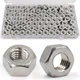 ZQZ 1/4-20 Hex Nuts,130 Pack 304 A2-70 Stainless Steel Hardware Nuts,Standard