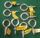 8 Pack National Hardware N220-442 Stainless Steel Lag Screw Eye 7/8" x 2"