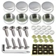 ZXFOOG Stainless Steel License Plate Screws-Rust Proof Car M6x20mm, chrome 