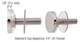 CRL Chrome 3/4" Diameter Standoff Cap Assembly CAP34CH