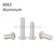 Aluminum Alloy 6063 Allen Bolts Hex Socket Button Head Screws M2 M3 M4 M5 M6 M8