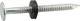 Fas-N-Tite Electro-Galvanized Ringed Roofing Nails with #10 x 1-3/4", Gray