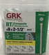 GRK White 16630 8 x 2-1/2" RT Composite Exterior Trim Screws 505 Count No Size