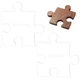 BENECREAT 2pcs Acrylic Puzzle Router 14cm x (5.5inch x 5.5inch), Brown 