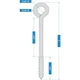 National Hardware N220780 2151BC 1/4" x 5" Lag Screw Eye Stainless Steel Finish