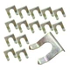 15 Pieces Brake Line Clips, U Shape Metal Parking Brake Cable Clamp, Car Brake