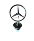 Star Hood Logo Emblem For Mercedes-Benz C-Class E-Class S-Class in Matte Black